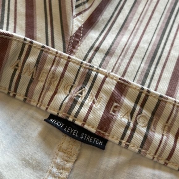 American Eagle Hi Rise Jegging Striped Skinny Next Level Stretch  Sz 10 - Picture 6 of 10